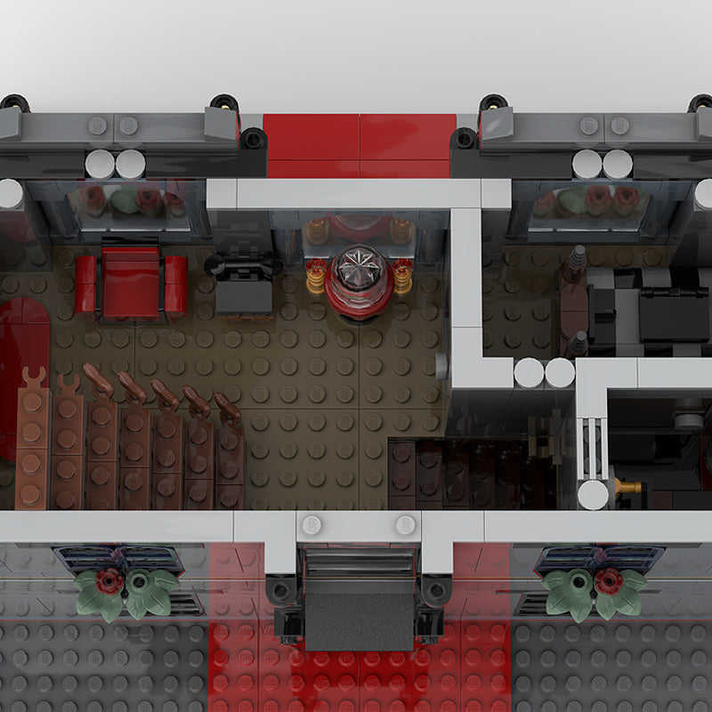 Goat Bricks Morticia's Mansion - Modification of Set 76786 Building Blocks Model