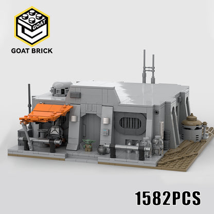 Goat Bricks The Mandalorian's hut on Nevarro Building Blocks Model