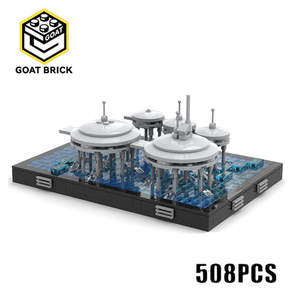 Goat Bricks Star Movie Micro Scale Tipoca City Diorama Building Blocks Model