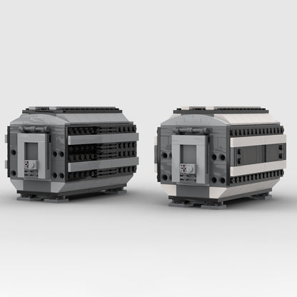 Goat Bricks Star Movie Module: Med Pod and Small Barrack for My Imperial Heavy Freighter Building Blocks Model