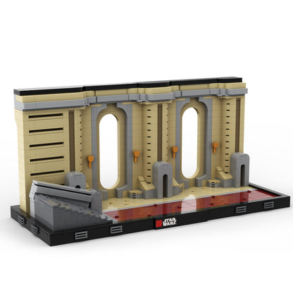 Goat Bricks Star Movie Coruscant Temple Diorama Building Blocks Model
