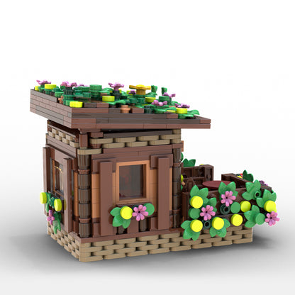 Goat Bricks Forest hiking hut Building Blocks Model