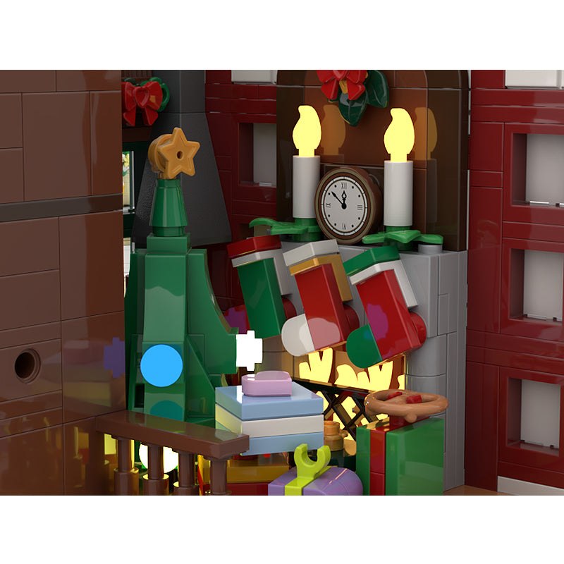 Goat Bricks German Christmas Old Town Building Blocks Model