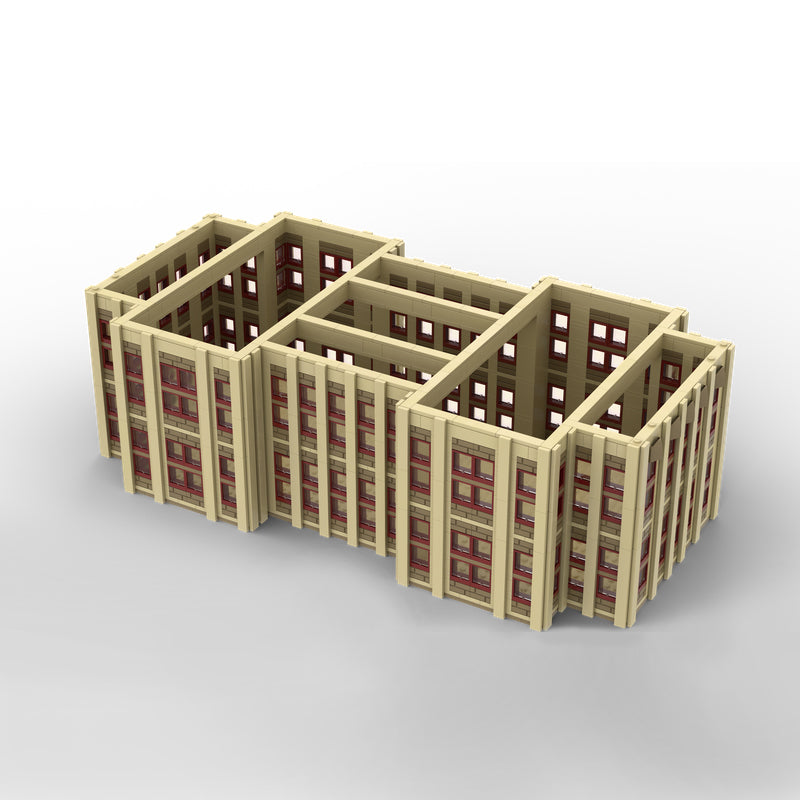 Goat Bricks Modular - Empire Brick Building (EMPTY)Building Blocks Model