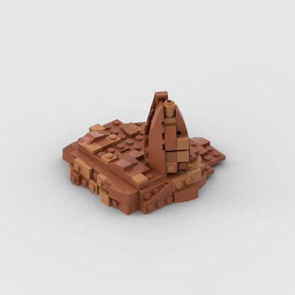 Goat Bricks Star Movie Mini Geonosis Landscape Building Blocks Model