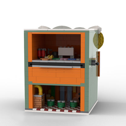 Goat Bricks Club Penguin Plaza Building Blocks Model