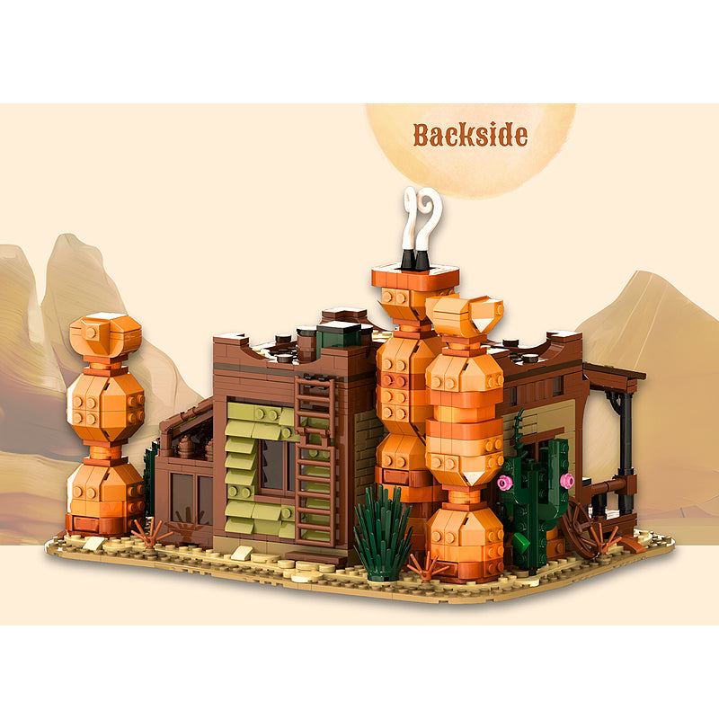Goat Bricks Red Rock Ranch Building Blocks Model