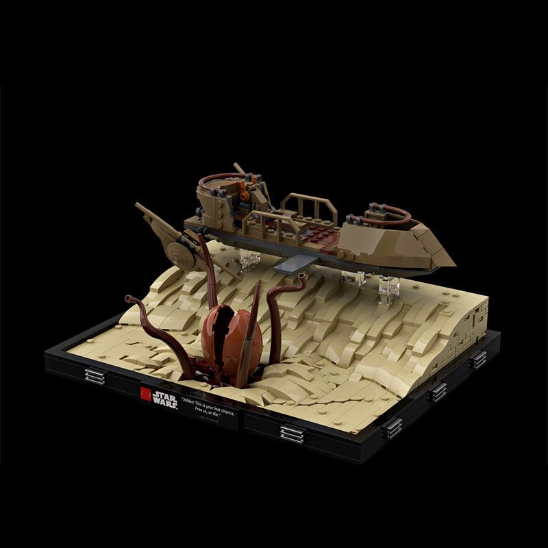 Goat Bricks Star Movie Desert Skiff Diorama Building Blocks Model