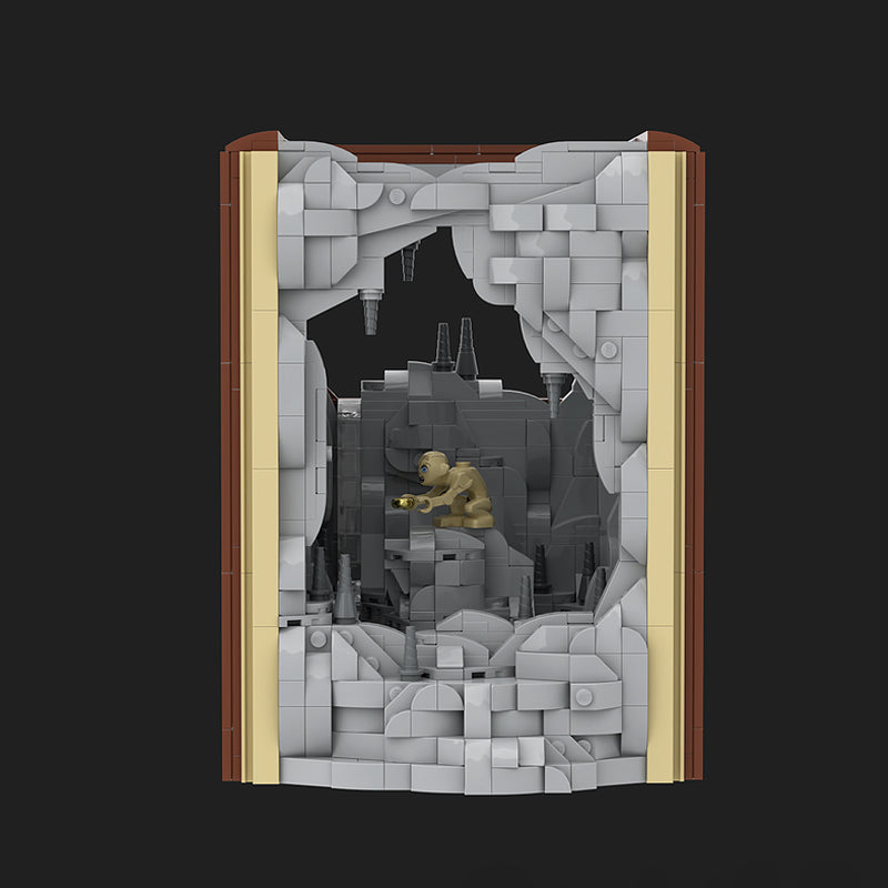 Goat Bricks Book Nook - the Creature Gollum Building Blocks Model