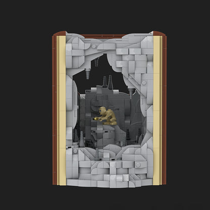 Goat Bricks Book Nook - the Creature Gollum Building Blocks Model