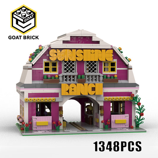 Goat Bricks Modular Sunshine Ranch Building Blocks Model