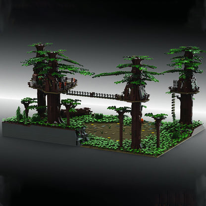 Goat Bricks Star Movie Pyloon Saloon Survivor Diorama Building Blocks Model