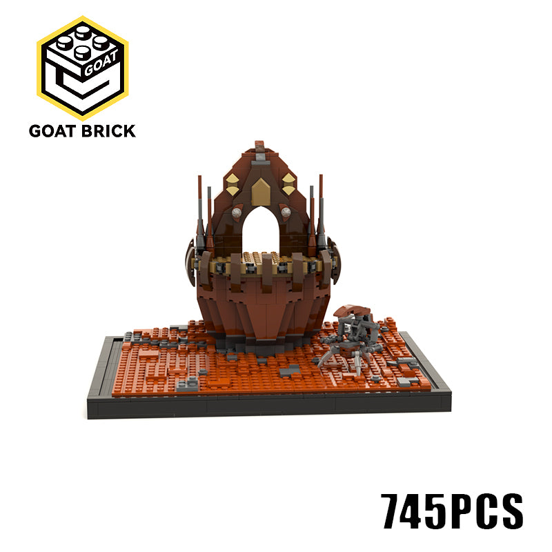 Goat Bricks Star Movie Geonosian Arena Building Blocks Model