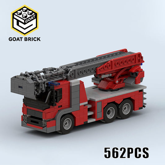 Goat Bricks Deventer Fire Ladder Truck Building Blocks Model