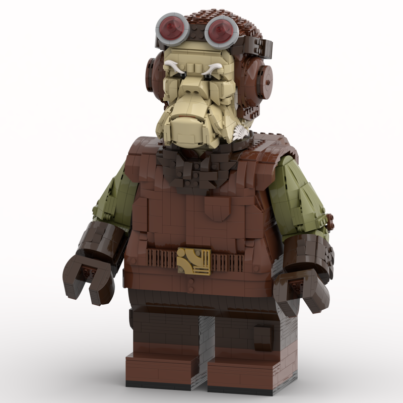 Goat Bricks Star Movie Kuiil Mega Figure Model