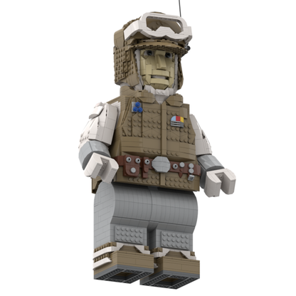 Goat Bricks Star Movie Hoth Rebel Mega Figure Model
