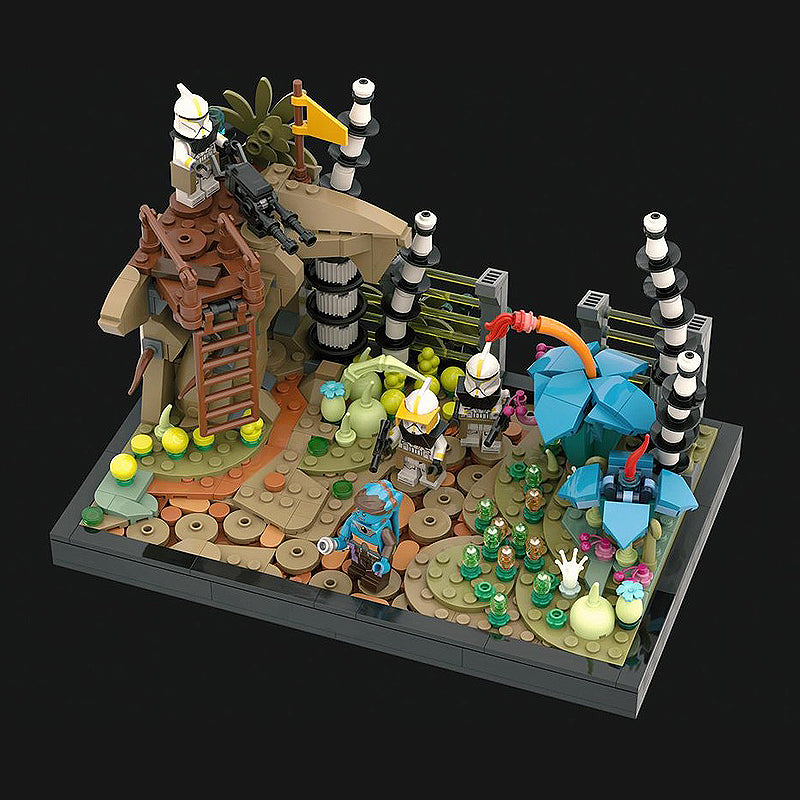 Goat Bricks Felucia Diorama - Order 66 Building Blocks Model