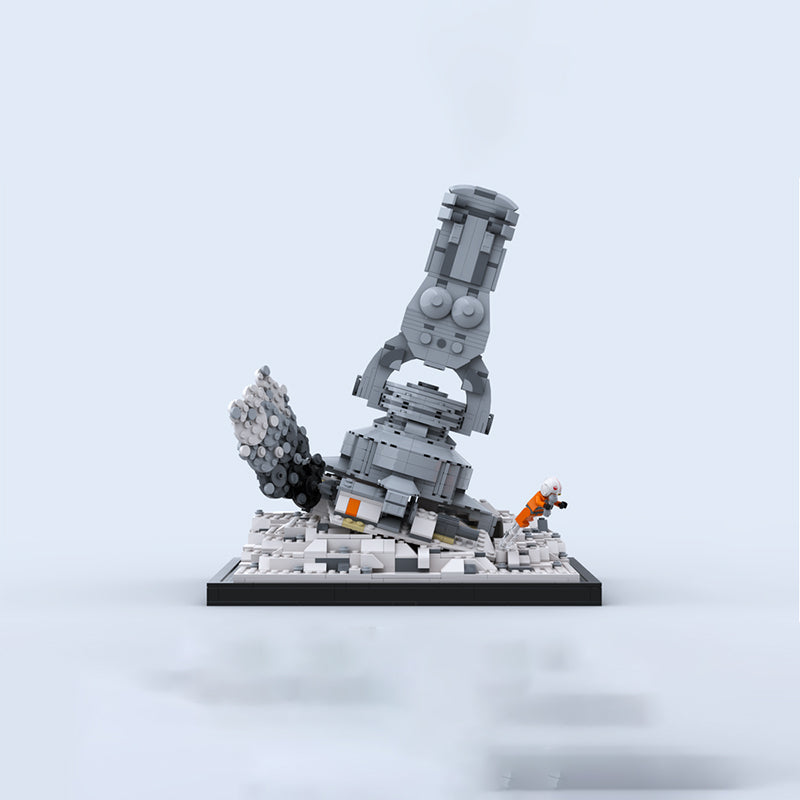 Goat Bricks Star Movie Snowspeeder Escape Building Blocks Model