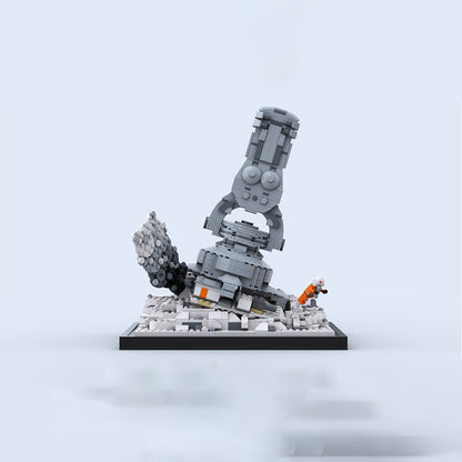 Goat Bricks Star Movie Snowspeeder Escape Building Blocks Model