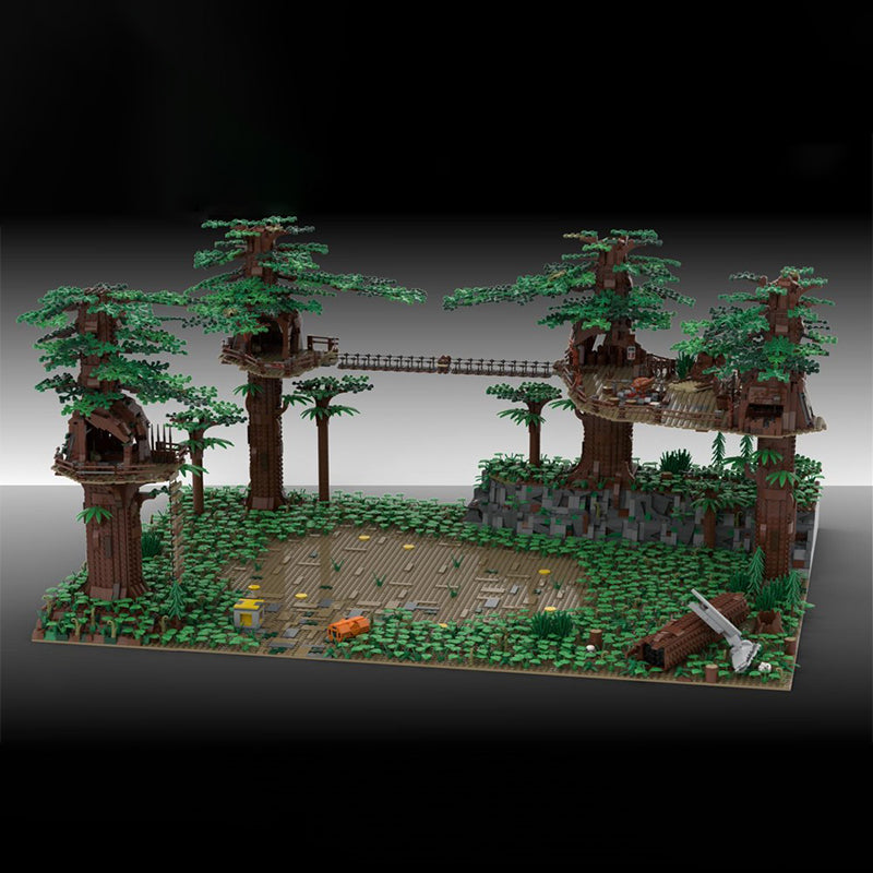Goat Bricks Star Movie Pyloon Saloon Survivor Diorama Building Blocks Model