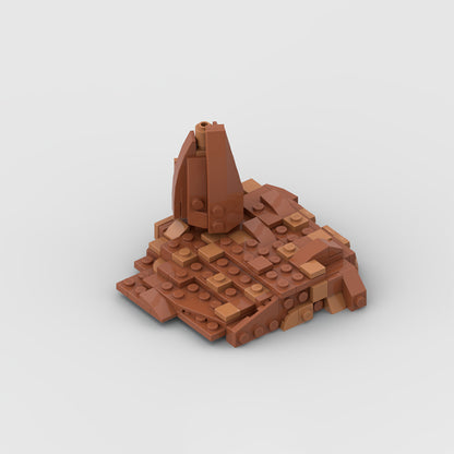 Goat Bricks Star Movie Mini Geonosis Landscape Building Blocks Model