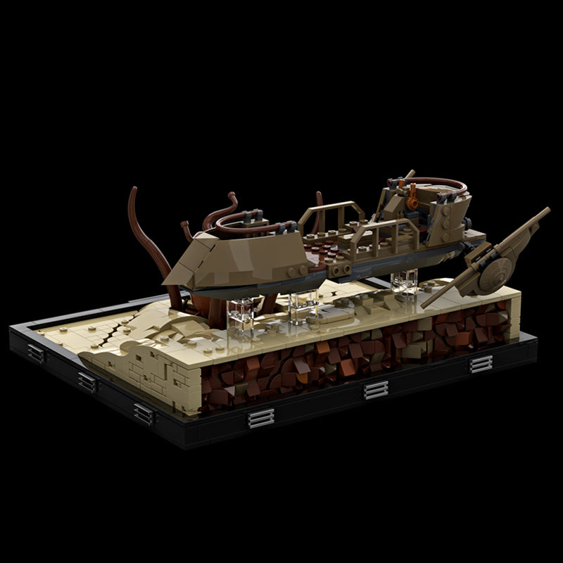 Goat Bricks Star Movie Desert Skiff Diorama Building Blocks Model