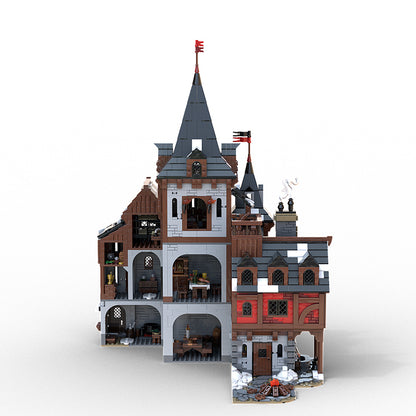 Goat Bricks Wolf Lord`s Castle Building Blocks Model