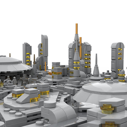 Goat Bricks Star Movie Coruscant Diorama Building Blocks Model
