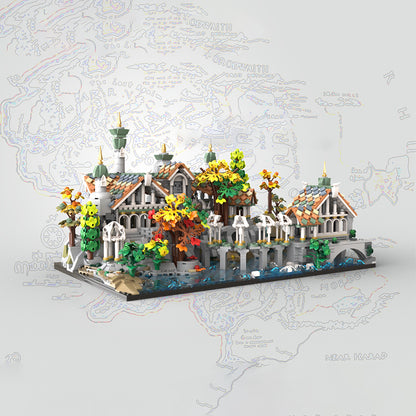 Goat Bricks Magical Movie Rivendell Mini Building Blocks Model