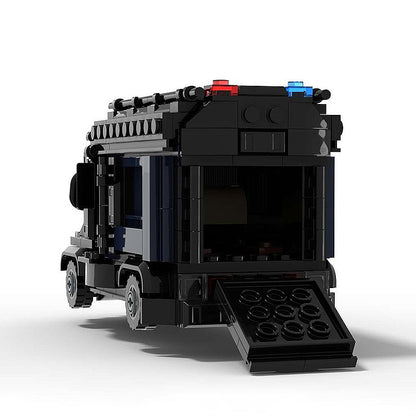 Goat Bricks Police Truck Building Blocks Model