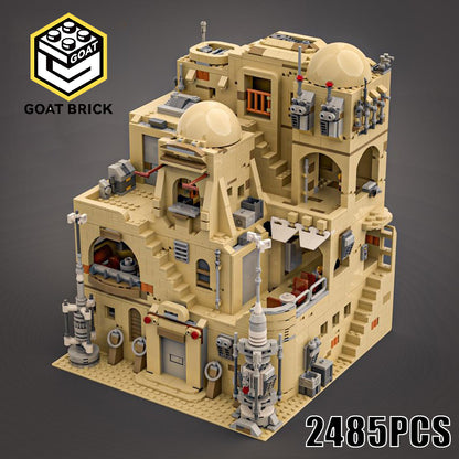 Goat Bricks Star Movie Modular Mos Eisley Cantina Building Blocks Model