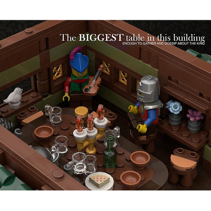 Goat Bricks MEDIEVAL MODULAR SERIES 1 - THE THREE-STORY TAVERN Building Blocks Model