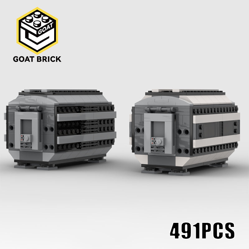 Goat Bricks Star Movie Module: Med Pod and Small Barrack for My Imperial Heavy Freighter Building Blocks Model