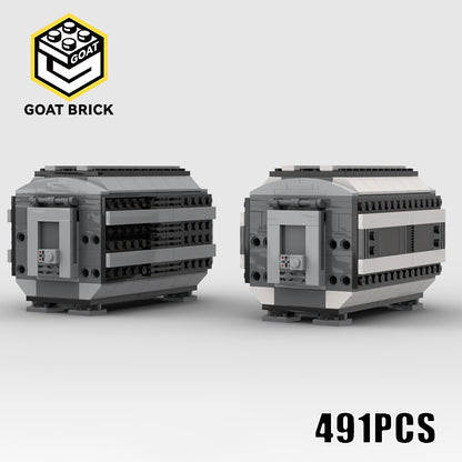 Goat Bricks Star Movie Module: Med Pod and Small Barrack for My Imperial Heavy Freighter Building Blocks Model