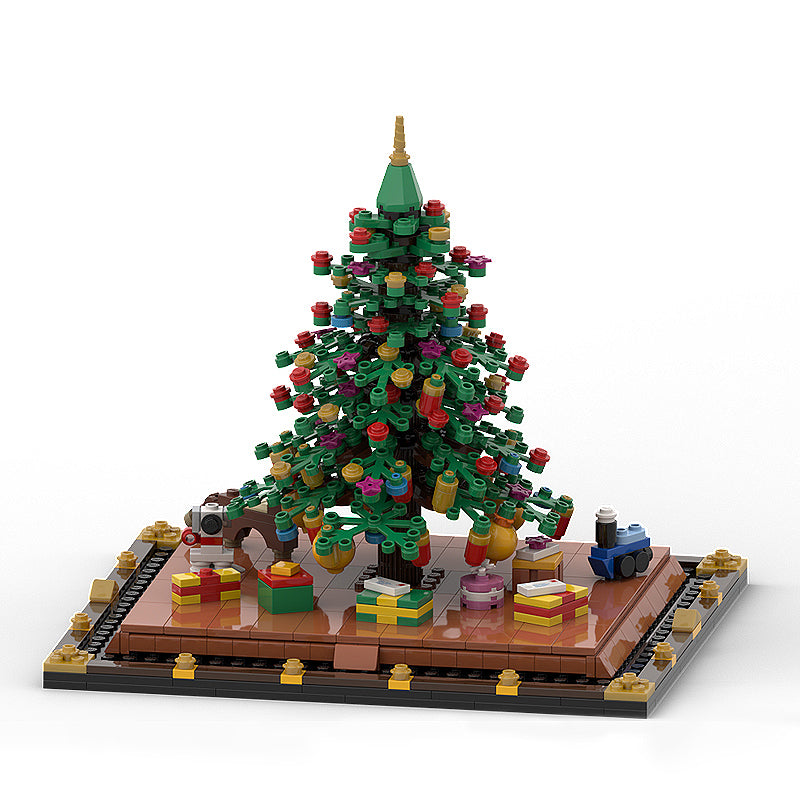 Goat Bricks Christmas Tree Building Blocks Model