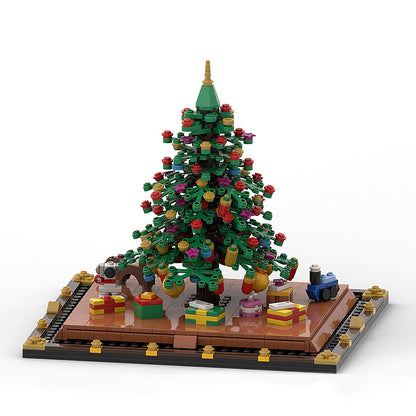 Goat Bricks Christmas Tree Building Blocks Model