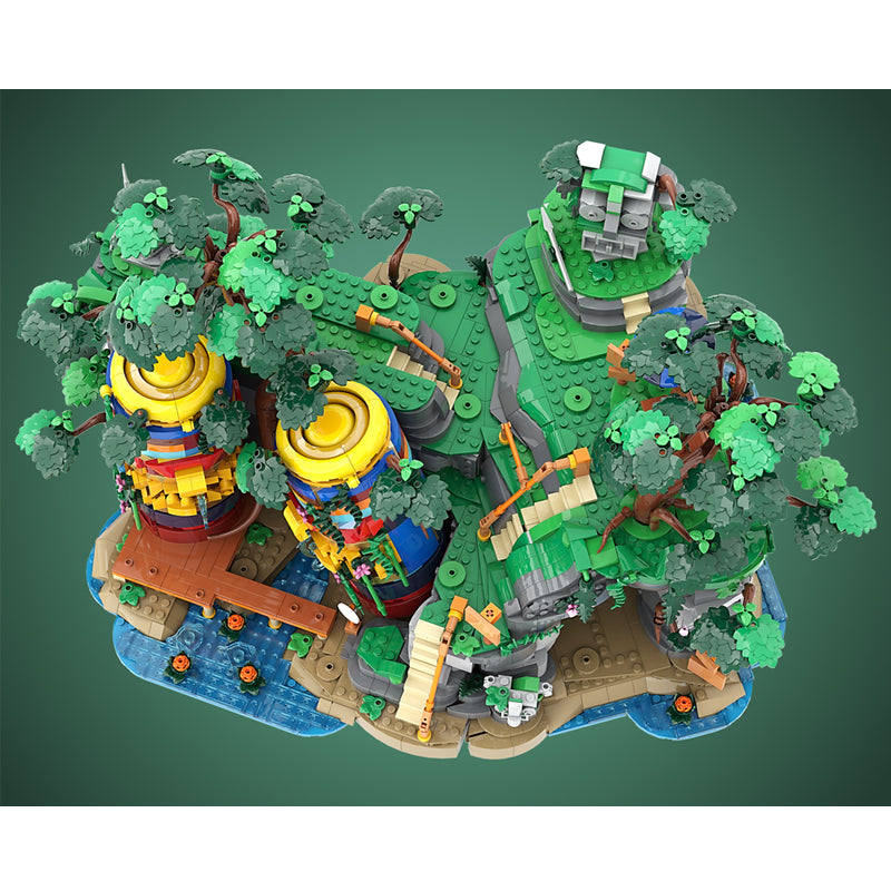 Goat Bricks Ancient Ruins Building Blocks Model