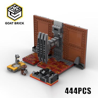Goat Bricks Star Movie Episode III - Mustafar Battle Building Blocks Model