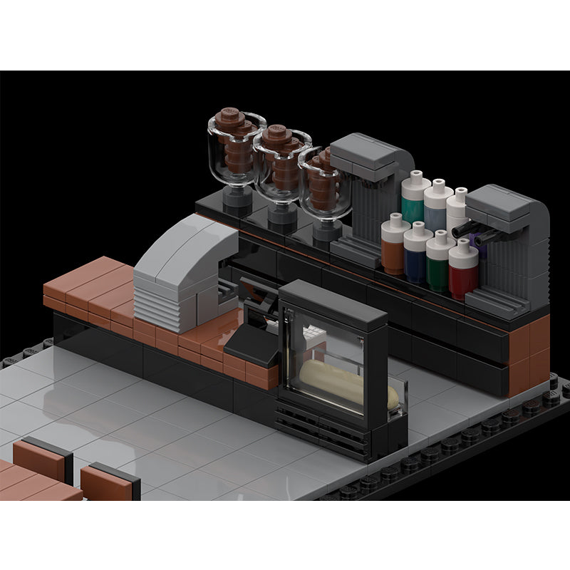 Goat Bricks Starbucks Building Blocks Model