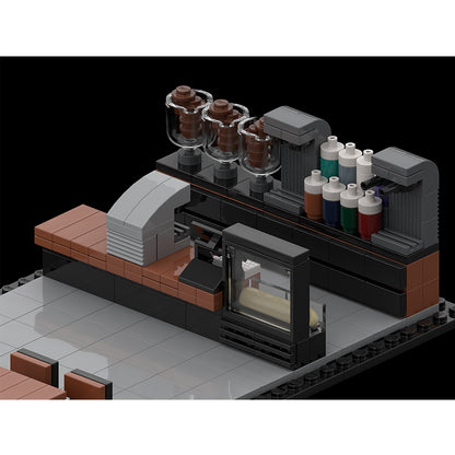 Goat Bricks Starbucks Building Blocks Model