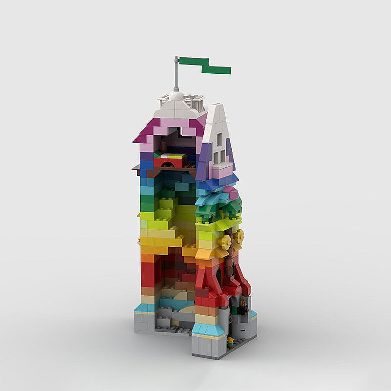 Goat Bricks 10698 Rainbow Tower Building Blocks Model