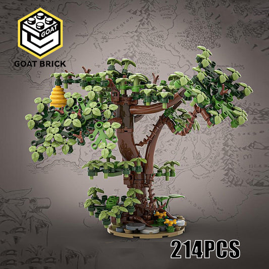 Goat Bricks Oak tree Building Blocks Model