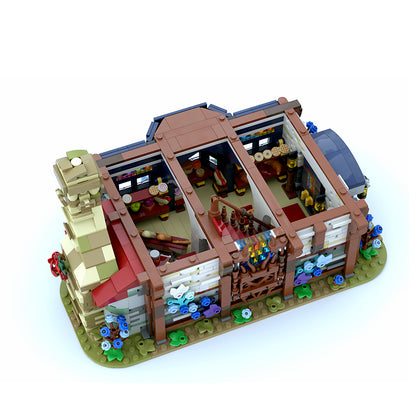 Goat Bricks Andwraith's BAKERY [the Rainy Street Series] Building Blocks Model