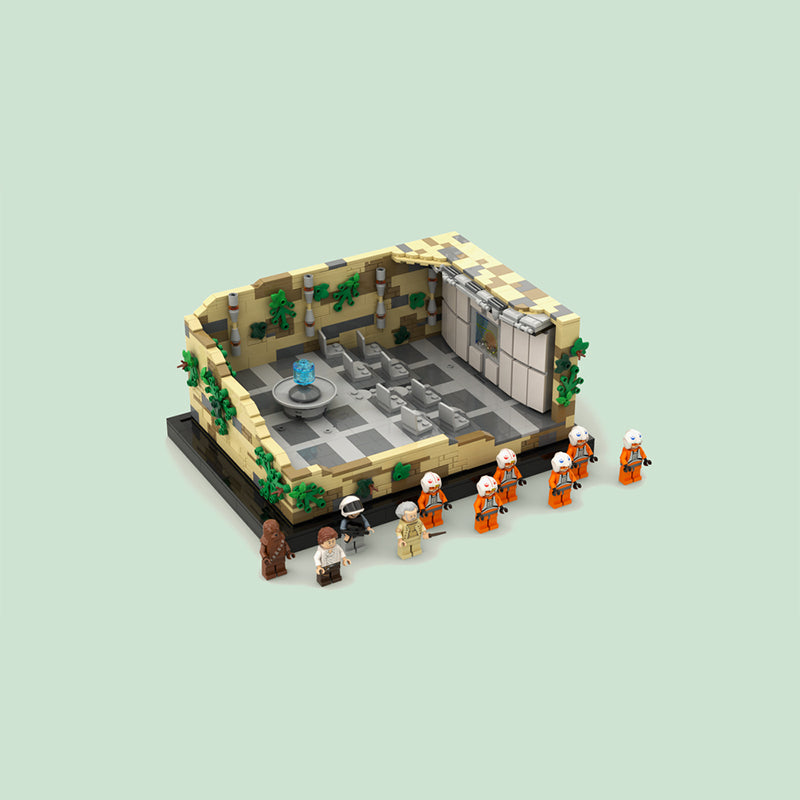 Goat Bricks Star Movie Rebel Briefing Room Building Blocks Model