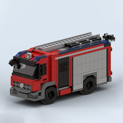 Goat Bricks Purmerend Fire Engine Building Blocks Model