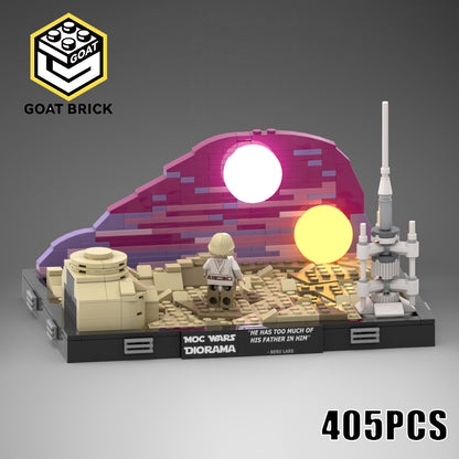 Goat Bricks Star Movie Boarding The Tantive IV Diorama Building Blocks Model