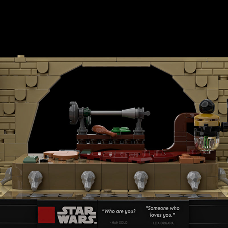 Goat Bricks Star Movie Jabba's Throne Room Diorama Building Blocks Model