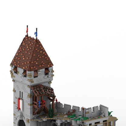Goat Bricks Castle Hohenreuth Part 1 - Main Gate and Tower Building Blocks Model