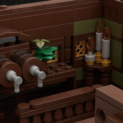 Goat Bricks MEDIEVAL MODULAR SERIES 1 - THE THREE-STORY TAVERN Building Blocks Model