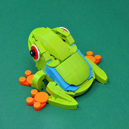 Goat Bricks Tree Frog Building Blocks Model